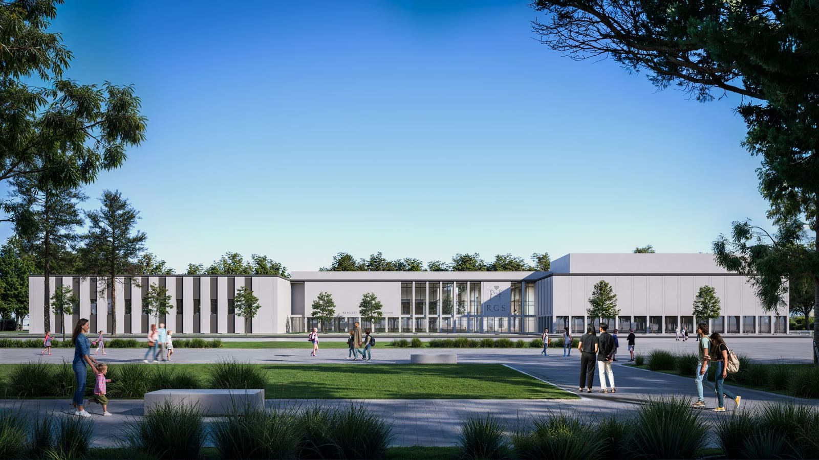 Render of the RGS Sharjah campus entrance